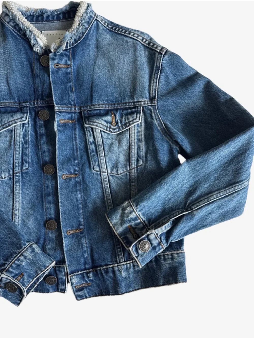 SANDRO DENIM JACKET - Picture 5 of 8